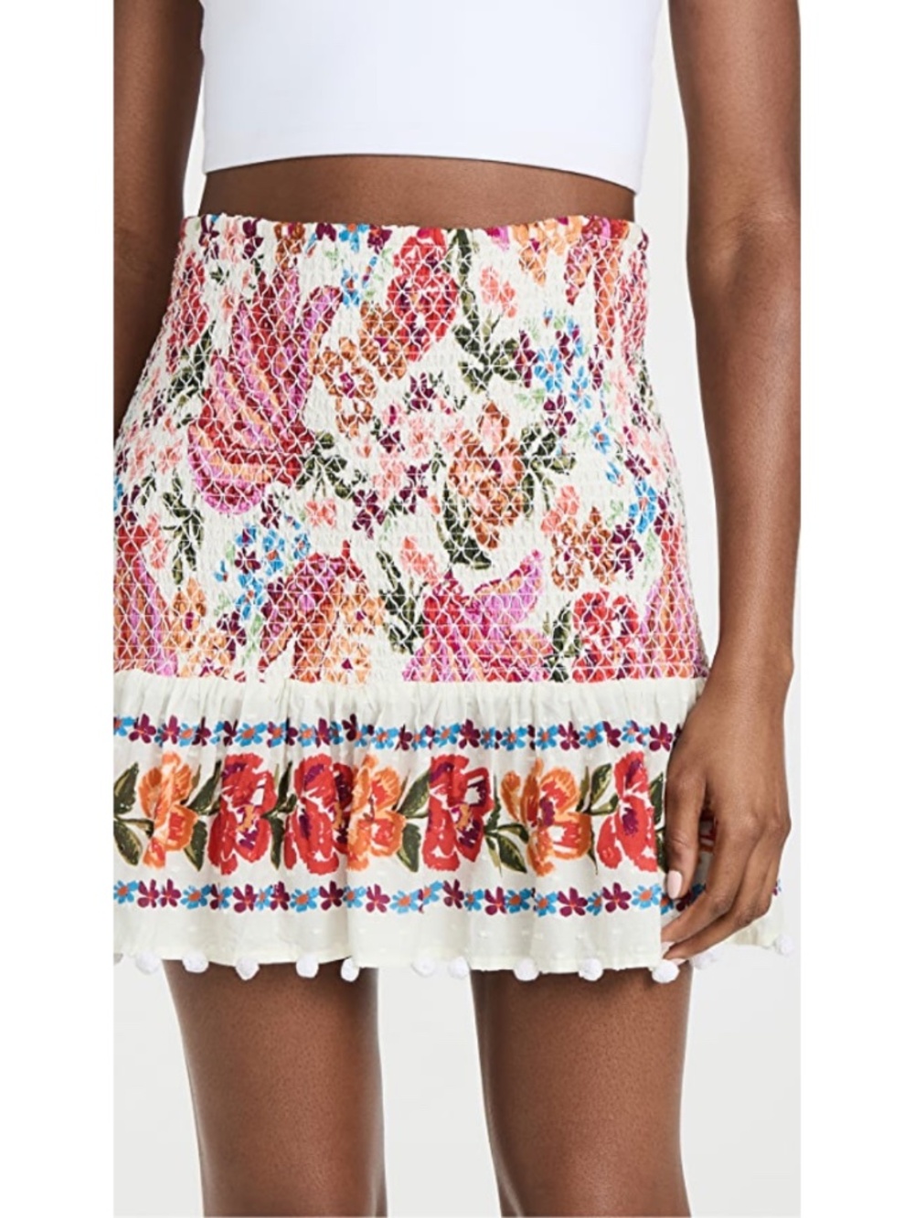 NEW Farm Rio Spring Bananas Mini Skirt Medium - Picture 3 of 17